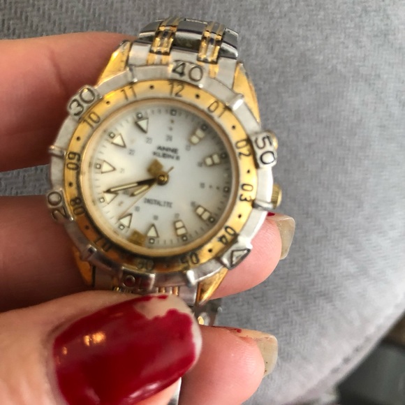 Anne Klein II Instalite silver and gold tone watch - Picture 3 of 15